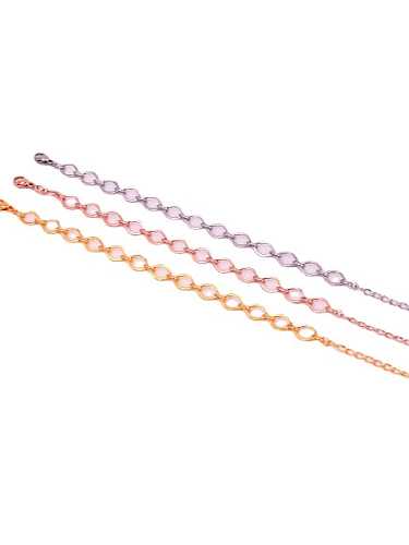 Geometrisches, minimalistisches Gliederarmband aus Titanstahl