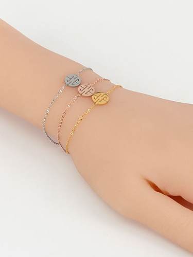 Titanium Round Minimalist Link Bracelet
