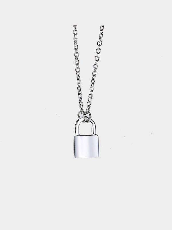 Titanium smooth Locket Minimalist pendant Necklace