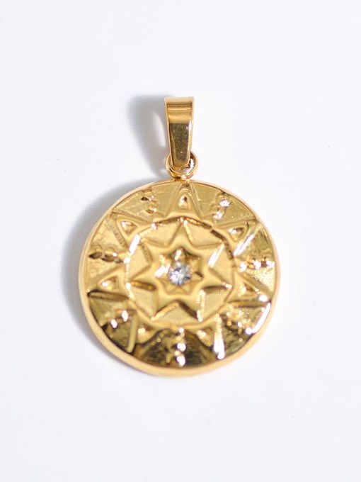 Evil Eye Titanium Steel Resin Enamel Vintage Pendant
