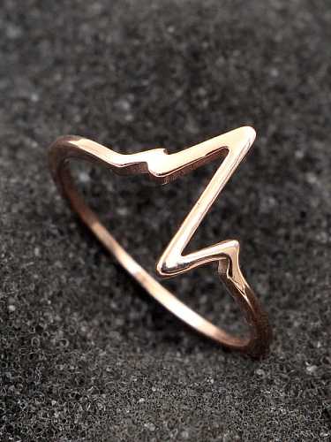 Titanium Heart Minimalist Band Ring