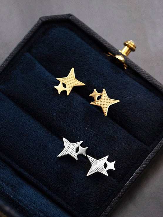 Titanium Steel Star Hip Hop Stud Earring