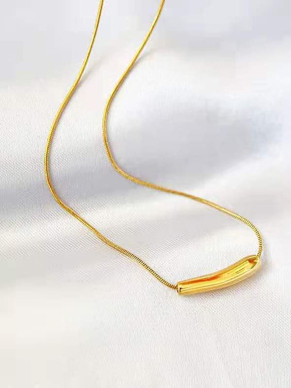 Minimalistische Halskette mit Wassertropfen aus Titanstahl