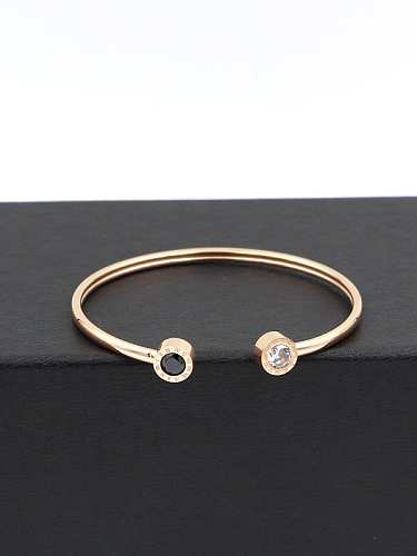 Titanium Number Minimalist Cuff Bangle
