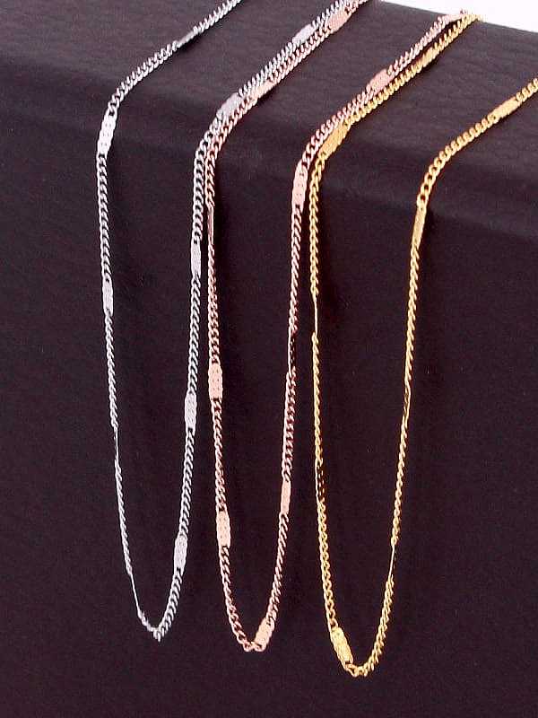 Titanium Steel Geometric Minimalist Cable Chain