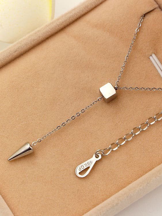 Titanium Bullet Locket Lariat Necklace