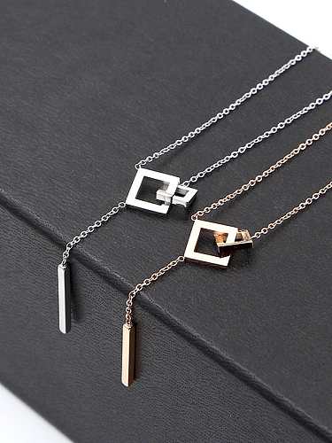 Titanium Tassel Trend Necklace