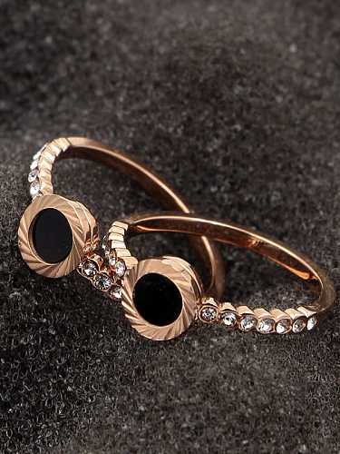 Titanium Cubic Zirconia Geometric Dainty Band Bangle