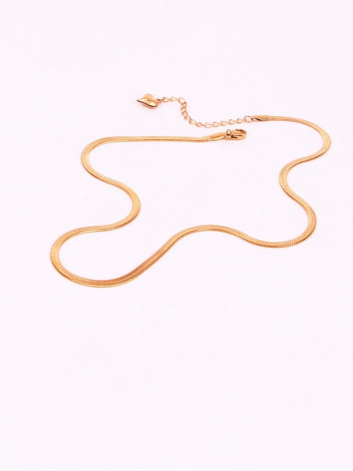 Titanium Steel Minimalist Snake bone Chain
