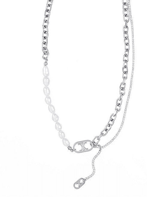 Eingelegte einzeln verpackte geometrische Perlenkette