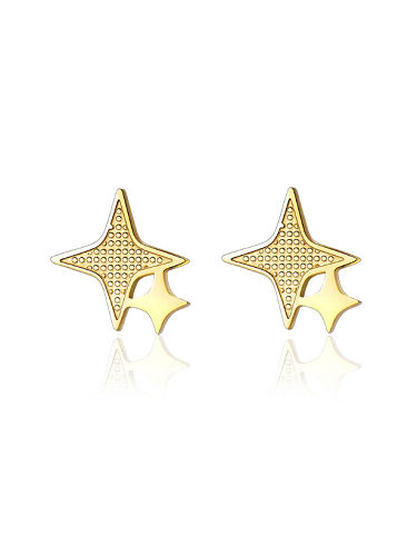 Titanium Steel Star Hip Hop Stud Earring