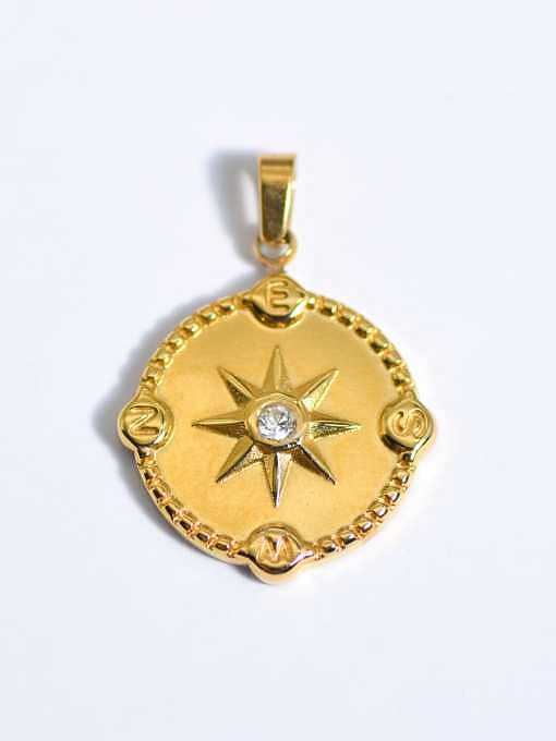 Evil Eye Titanium Steel Resin Enamel Vintage Pendant