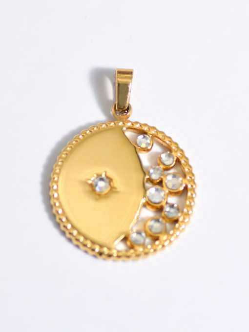 Evil Eye Titanium Steel Resin Enamel Vintage Pendant