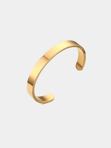 Geometrisches minimalistisches Armband aus Titan