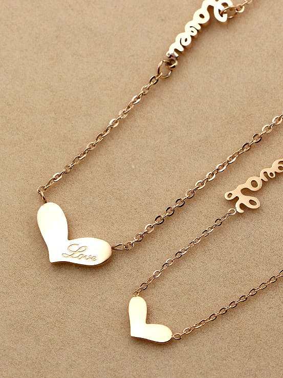Collier Initiales Dainty Lettre Titane