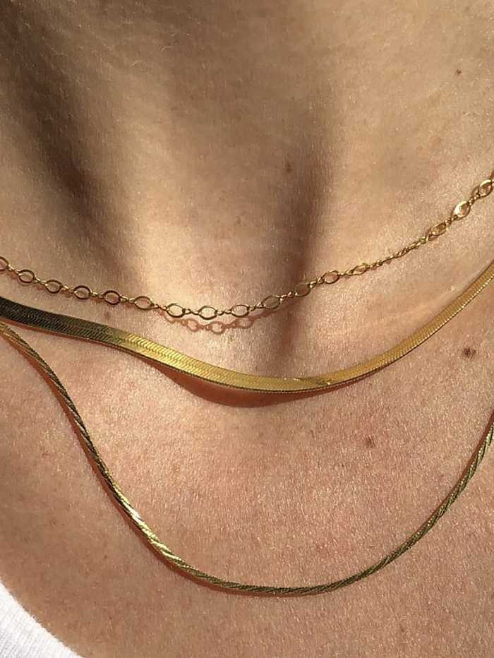 Stainless Steel Minimalist Snake Chain