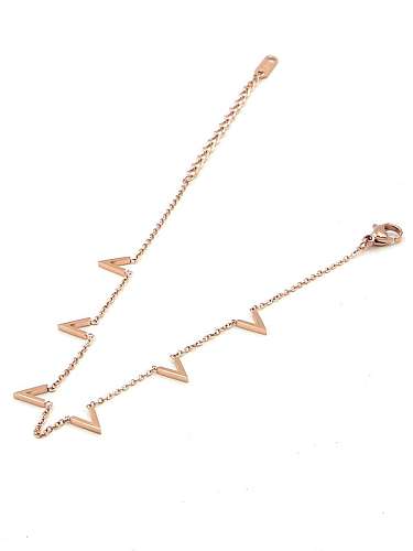 Titanium Letter Dainty Anklet