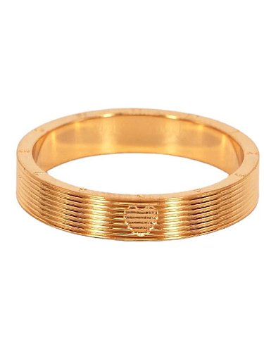 Titanium Steel Number Minimalist Band Ring