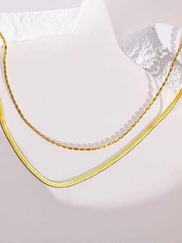 Stainless steel Minimalist Multi Strand Necklace