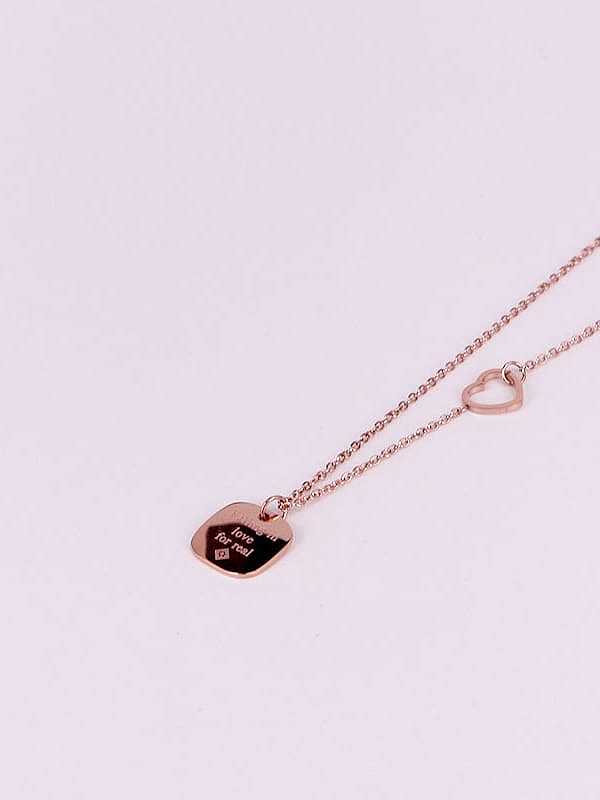 Titanium Geometric Dainty Necklace