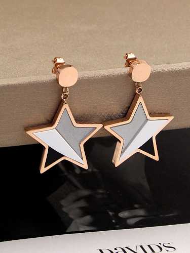 Titanium Star Dainty Stud Earring