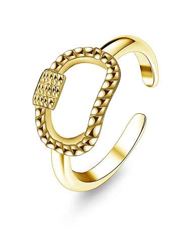 Shangshan buckle design stainless steel ring