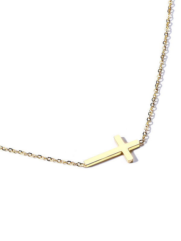 Stainless Steel With Classic cross Necklaces