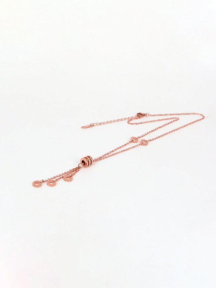 Titanium Tassel Dainty Tassel Necklace