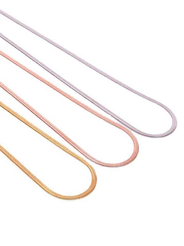 Titanium Steel Minimalist Snake bone Chain