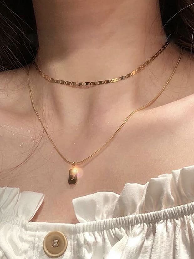 Titanium Number 7 Minimalist pendant Necklace