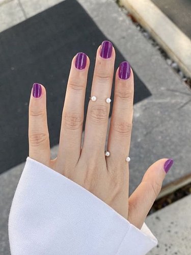 Bague minimaliste géométrique en laiton avec perle d'imitation