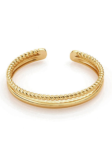 Titanium Steel Geometric Trend Cuff Bangle