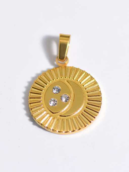 Evil Eye Titanium Steel Resin Enamel Vintage Pendant