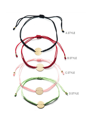 Stainless steel Geometric Trend Handmade Weave Bracelet