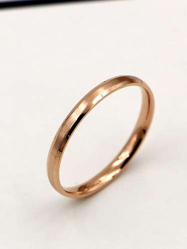 Titanium Geometric Minimalist Band Ring