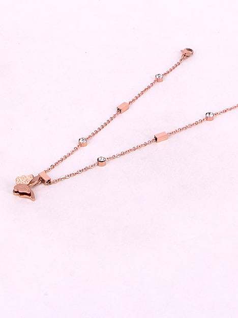 Titanium Butterfly Dainty Anklet