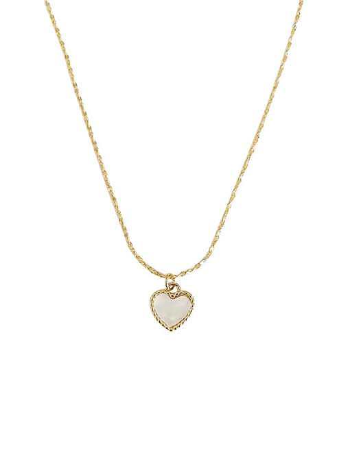 Stainless steel Shell Heart Vintage Necklace