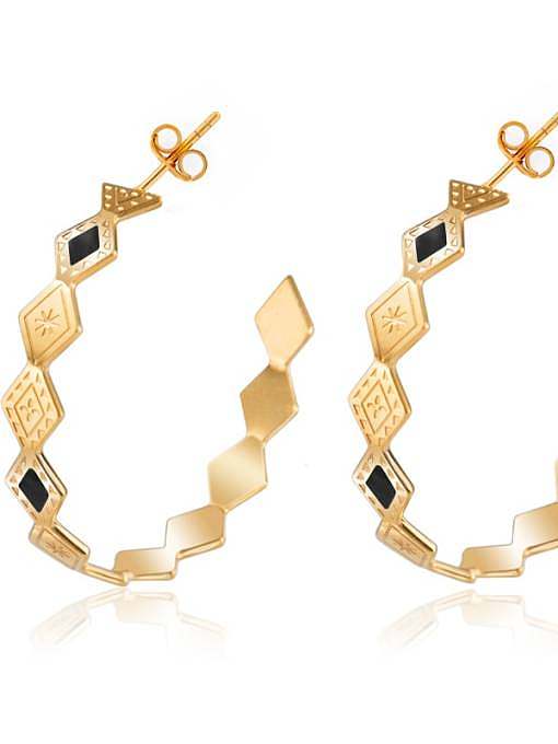 Personalized Diamond Fashion geometric ear ring