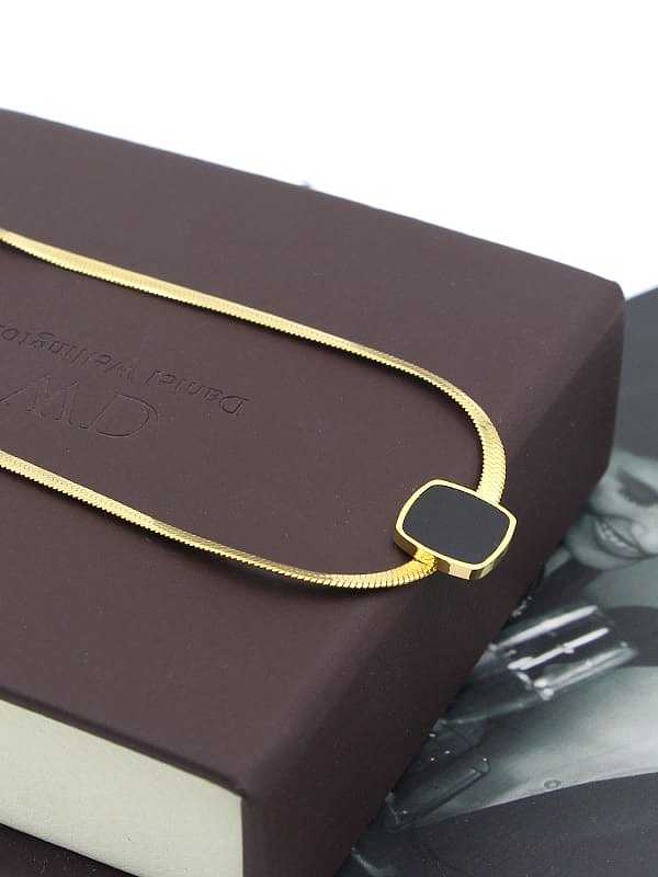Titan quadratische minimalistische Halskette