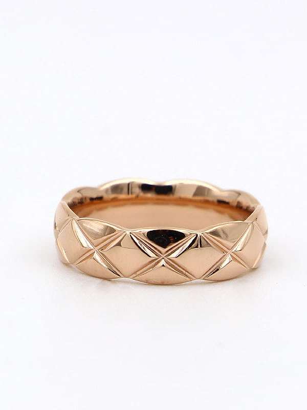 Titan geometrische Vintage verstellbare Ringe