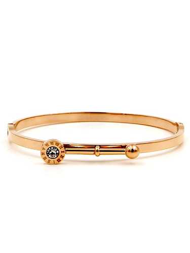 Titanium Number Minimalist Band Bangle