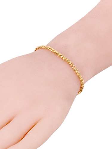 Titanium Steel Geometric Hip Hop Link Bracelet