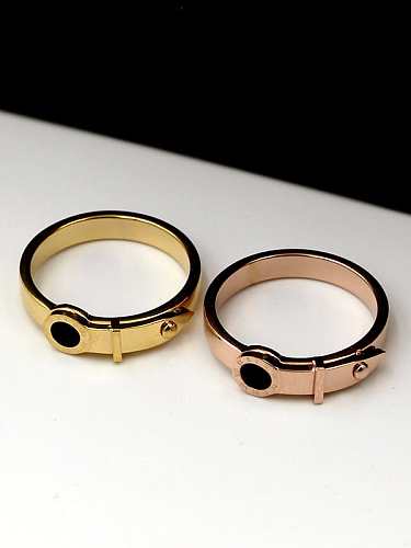 Titanium Number Minimalist Band Ring