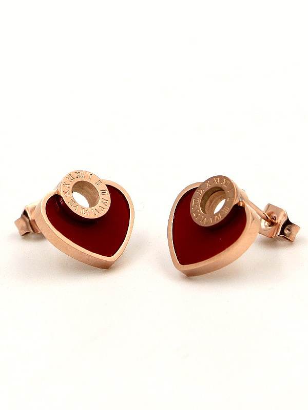 Titanium Heart Dainty Stud Earring