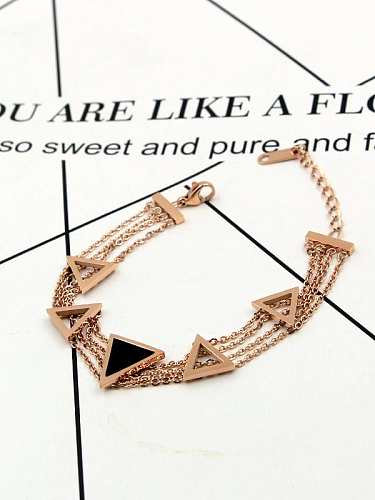 Titanium Triangle Dainty Bracelet