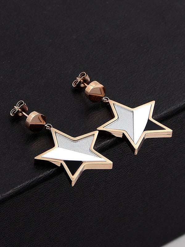 Boucles d'Oreilles Titane Star Dainty Stud