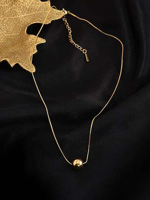 Titanium Steel Minimalist Smiley Pendant necklace