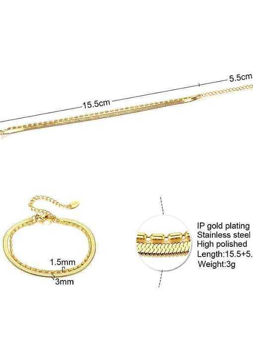 Minimalistische mehrsträngige Halskette aus Edelstahl