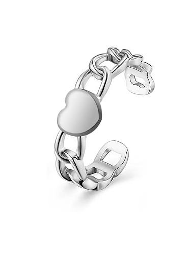 Love chain titanium steel ring