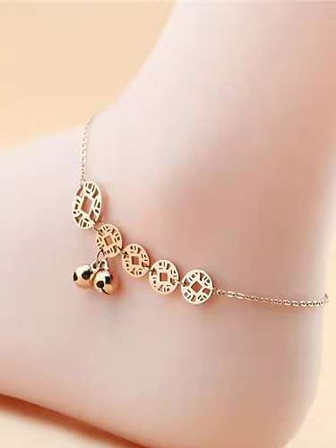 Titanium Steel Bell Minimalist Anklet